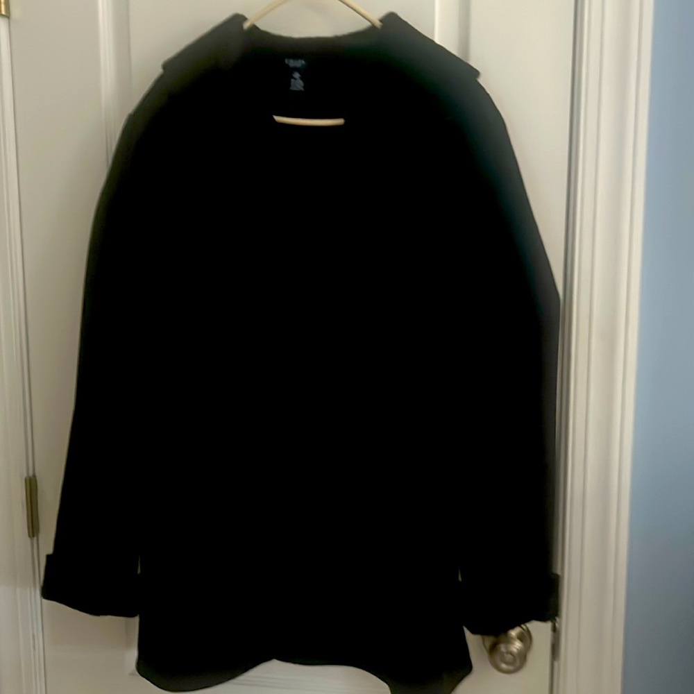 Beautiful Dark Black coat never warn